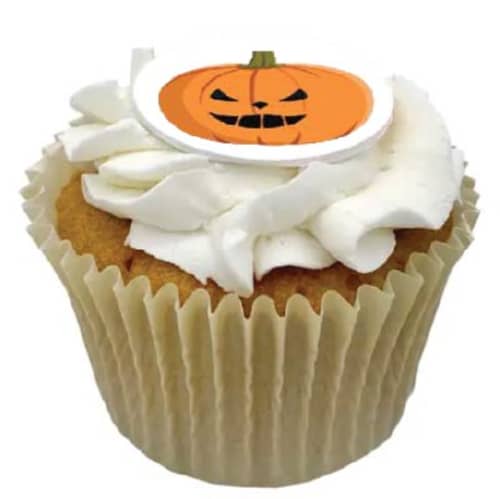 Logo Branded Halloween Cupcake with an Ivory cupcake case from Total Merchandise