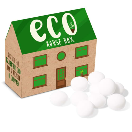 Custom Branded Mint Imperials Eco House Box With Fully Printed Design From Total Merchandise