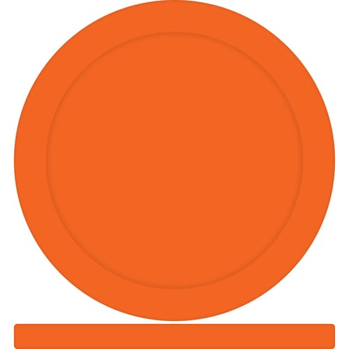 Customisable Solid Colour Poker Chips in Orange printed with your logo from Total Merchandise