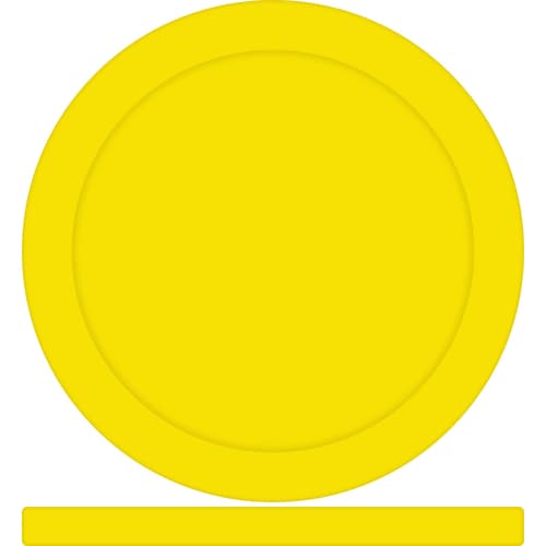 Custom Printed Solid Colour Poker Chips in Yellow printed with your logo from Total Merchandise