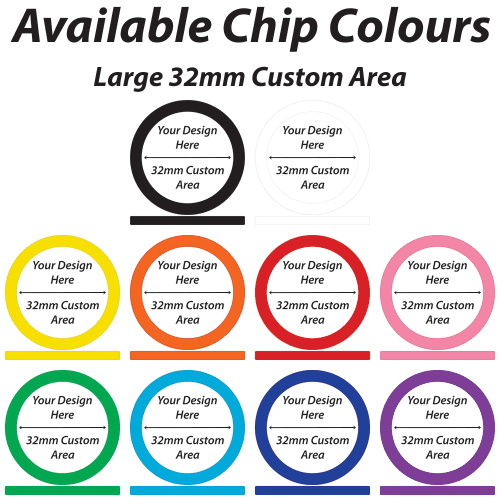 Customise your Solid Colour Poker Chips