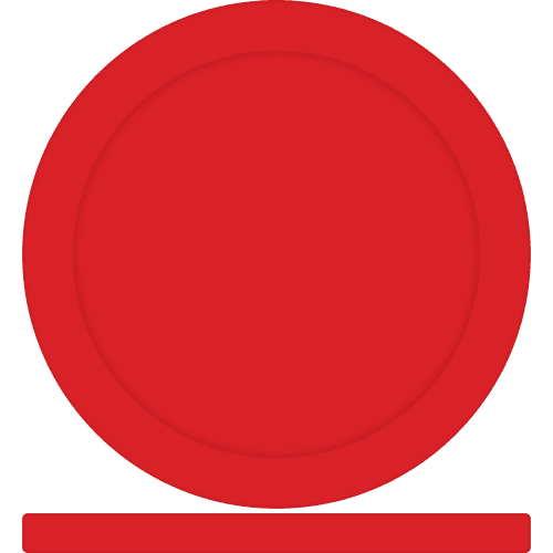 Promotional Solid Colour Poker Chips in Red printed with your logo from Total Merchandise