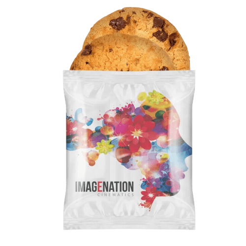 Promotional Printed Duo Wrapped Cookies With Fully Printed Design From Total Merchandise