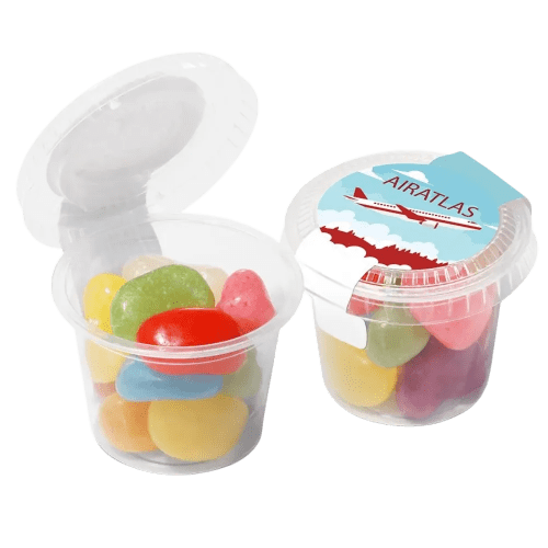 Branded Mini Jolly Beans Eco Pot With A Fully Printed Design From Total Merchandise