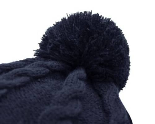 Promotional Acrylic Cable Knit Bobble Hat Beanie With A Design From Total Merchandise - Close Up