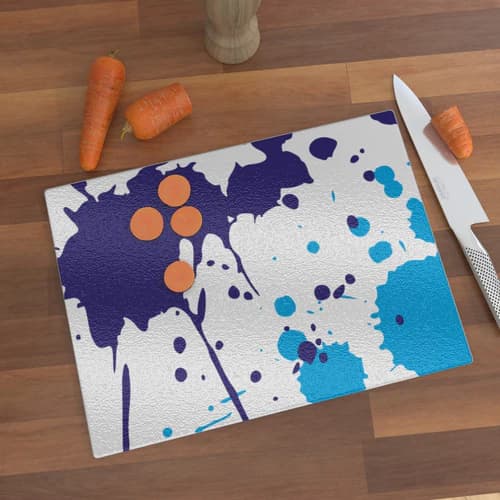 Custom Printed Chopping Board with a fully printed design from Total Merchandise - 28.5 x 39cm