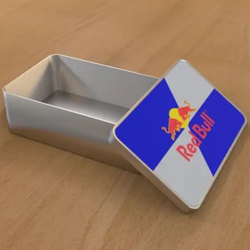 Rectangle Tin With A Fully Printed Design From Total Merchandise