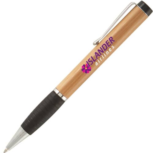 Customisable Dante Bamboo Pen with a fully printed design from Total Merchandise