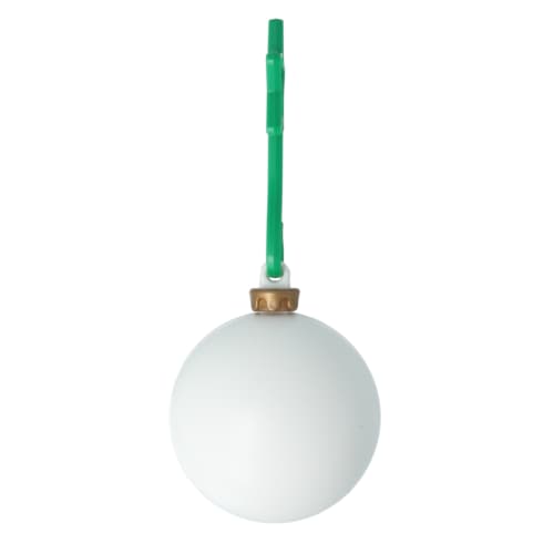 Customisable Recycled Christmas Baubles in White from Total Merchandise