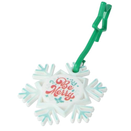 Unbranded snowflake-shaped Recycled Plastic Christmas Decorations from Total Merchandise