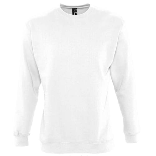 Promotional SOL'S Unisex Supreme Sweatshirt in White from Total Merchandise