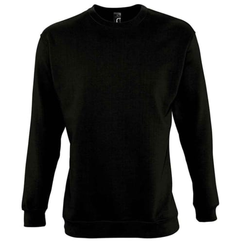 Promotional SOL'S Unisex Supreme Sweatshirt in Black from Total Merchandise
