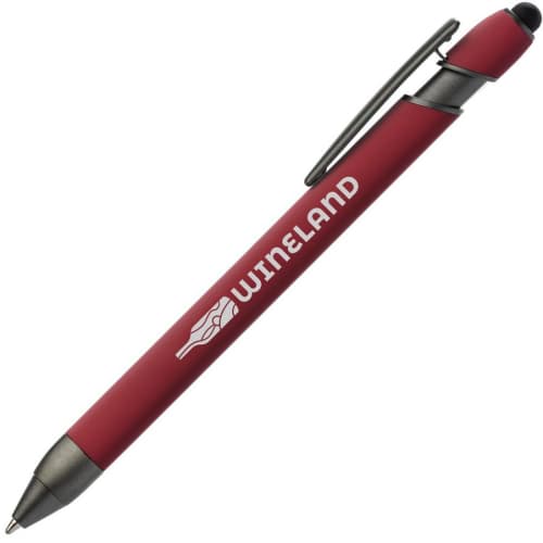 Promotional Prince Gunmetal Stylus in Brick Red from Total Merchandise