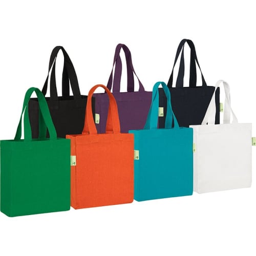 Customisable Seabrook Eco Recycled Bags in a range of different colours from Total Merchandise