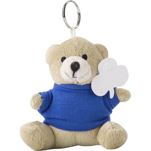 Branded Teddy Bear Key Ring in a Blue jumper from Total Merchandise