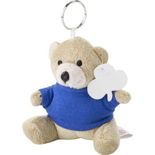 Custom Teddy Bear Key Ring in a Blue jumper from Total Merchandise