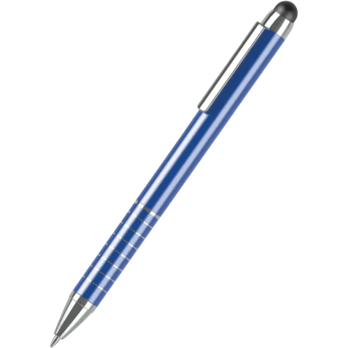 Logo Branded Oxford Ballpens With A Design From Total Merchandise - Blue