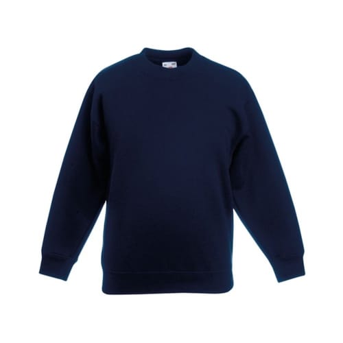 Custom branded Kids Fruit Of The Loom Sweatshirt in Deep Navy from Total Merchandise