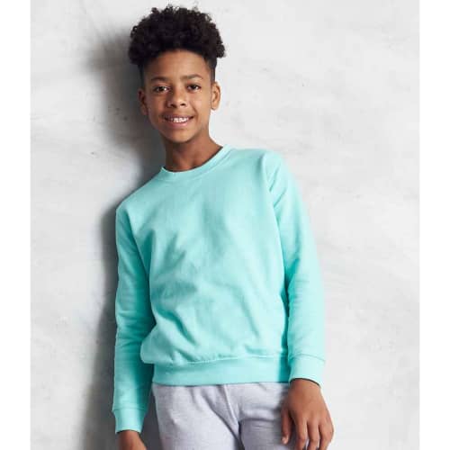 Customisable AWDis Kids Sweatshirt in Peppermint from Total Merchandise