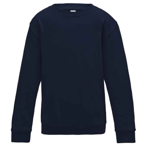 Logo branded AWDis Kids Sweatshirt in Oxford Navy from Total Merchandise