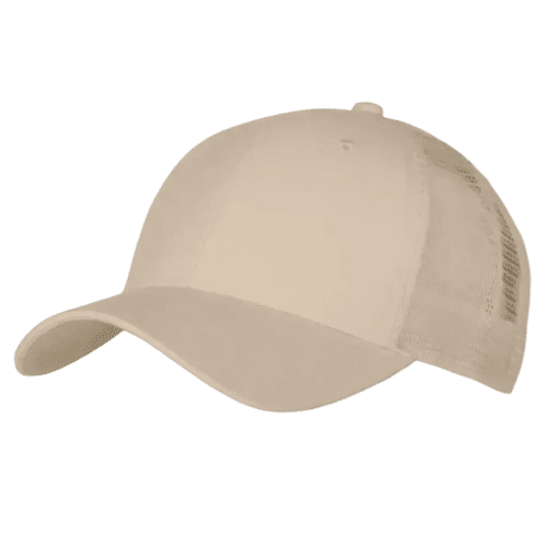Logo Branded 6 Panel Cotton Fronted Low Profile Trucker Cap With A Design From Total Merchandise