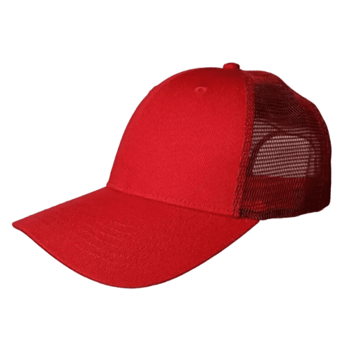 Custom 6 Panel Cotton Fronted Low Profile Trucker Cap With A Design From Total Merchandise
