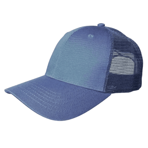 Custom Branded 6 Panel Cotton Fronted Low Profile Trucker Cap With A Design From Total Merchandise