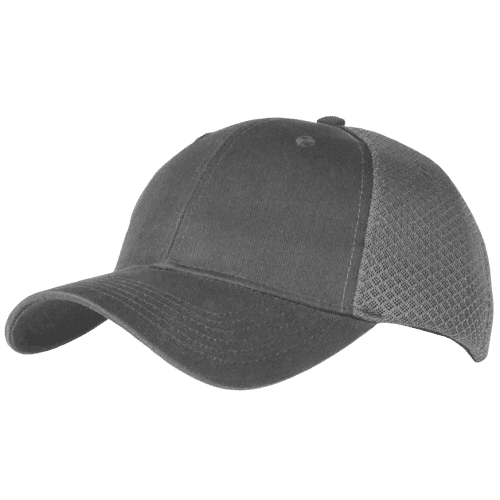 Branded Sneaker Mesh 6 Panel Caps in Grey With Velcro Adjuster from Total Merchandise