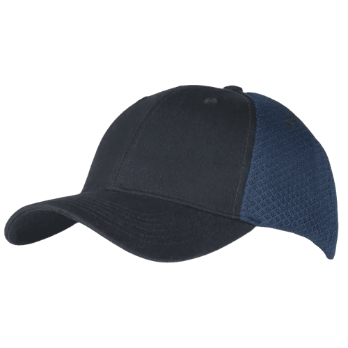 Custom Sneaker Mesh 6 Panel Caps in Navy With Velcro Adjuster from Total Merchandise