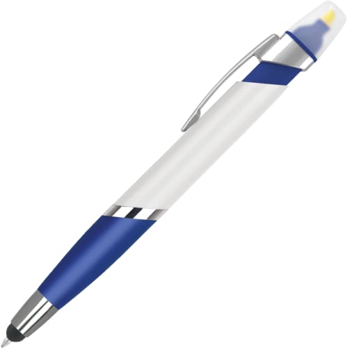 Logo Branded Spectrum Max Highlighter Pens With A Printed Design From Total Merchandise - Blue