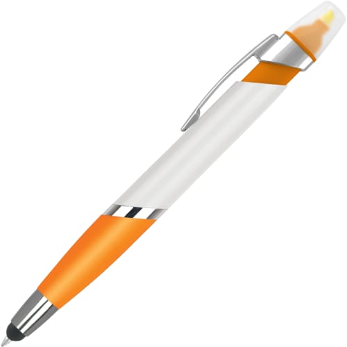 Logo Branded Spectrum Max Highlighter Pens With A Printed Design From Total Merchandise - Orange