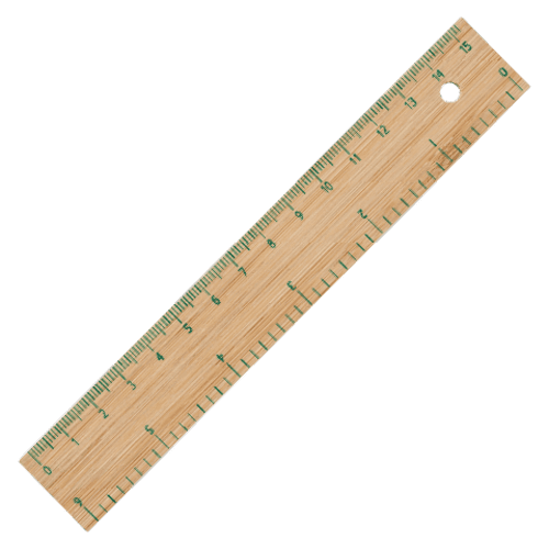 Custom Branded Bamboo Ruler With A Printed Design From Total Merchandise - Brown