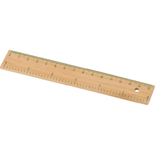 Promotional Printed Bamboo Ruler With A Printed Design From Total Merchandise - Brown