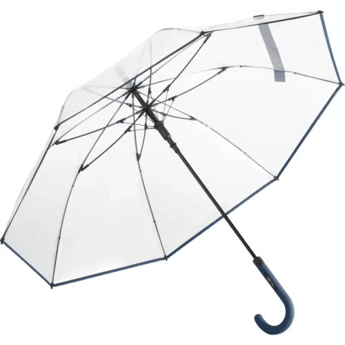 Customisable Transparent Umbrella in Navy from Total Merchandise