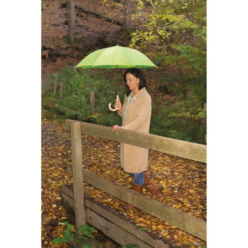 Lifestyle image of the ÖkoBrella Regular Umbrellas in Lime from Total Merchandise