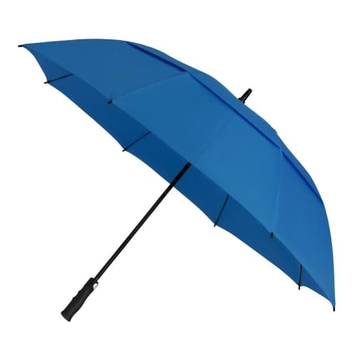 Promotional Impliva Windproof Vented Golf Umbrellas in Royal Blue from Total Merchandise