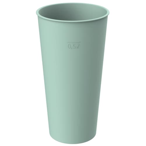 Branded Eco Cups in Mint Printed with a Logo by Total Merchandise