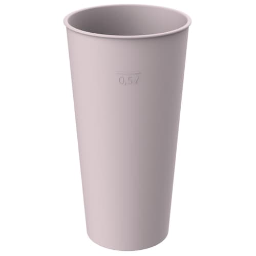 Promotional Eco Cups in Lilac Printed with a Logo by Total Merchandise