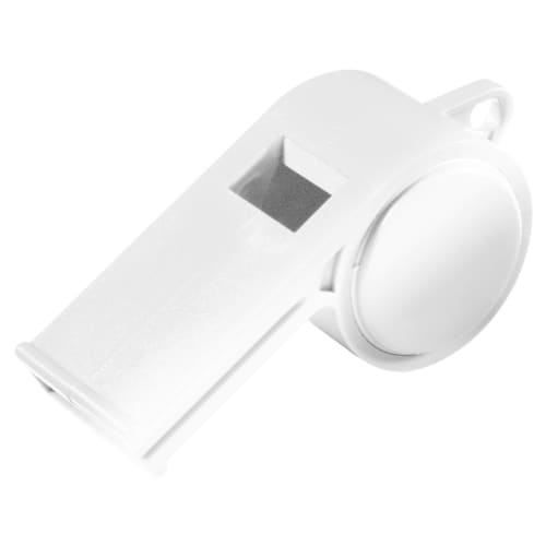 Custom Branded Whistle in White Printed with a Logo by Total Merchandise