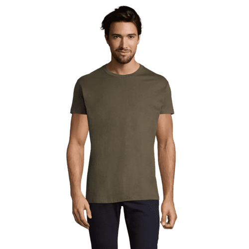 Custom branded SOL'S Imperial Heavy T-Shirt in Army Green from Total Merchandise