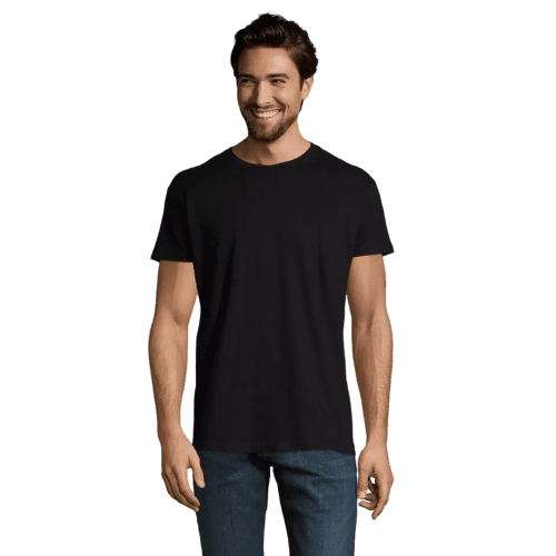 Promotional SOL'S Imperial Heavy T-Shirt in Deep Black from Total Merchandise