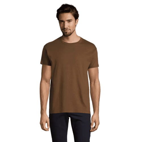 Logo Printed SOL'S Imperial Heavy T-Shirt in Earth from Total Merchandise