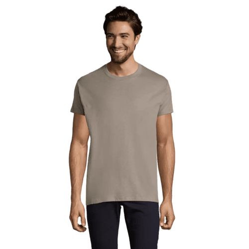 Custom branded SOL'S Imperial Heavy T-Shirt in Zinc from Total Merchandise