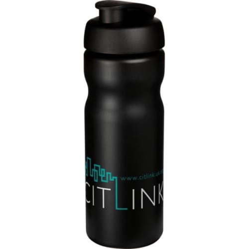 Promotional printed 650ml Baseline Plus Sports Bottles with Flip Lid from Total Merchandise