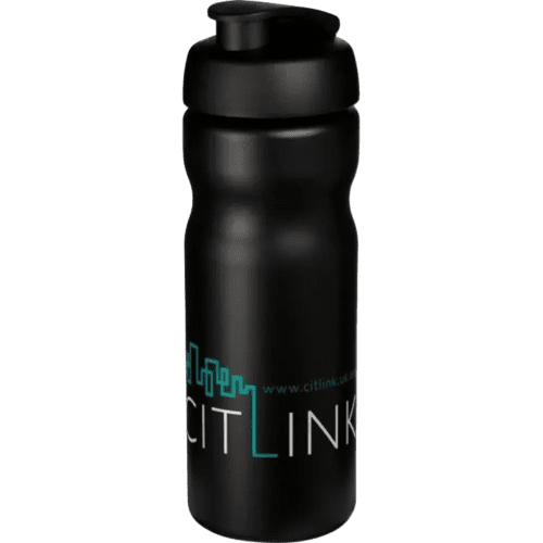 Promotional printed 650ml Baseline Plus Sports Bottles with Flip Lid from Total Merchandise