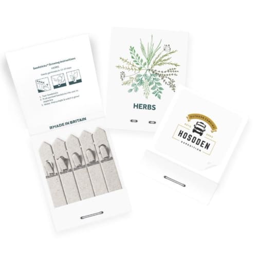 Promotional Essentials Small Standard Seedsticks filled with Mixed Herb seeds from Total Merchandise