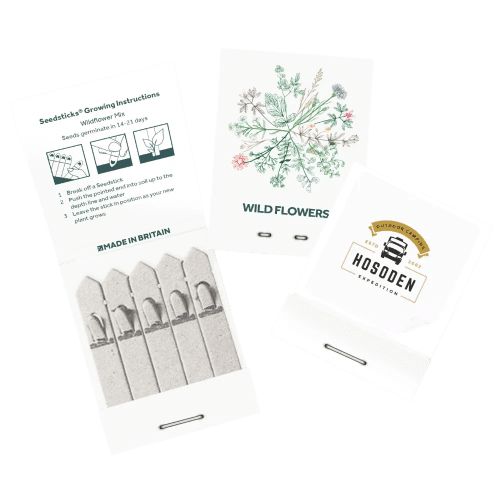Branded Essentials Small Standard Seedsticks filled with Wildflower seeds from Total Merchandise