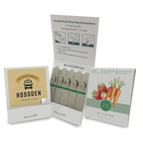 Promotional Essentials Small Standard Seedsticks filled with Fruit & Veg Mix seeds from Total Merchandise