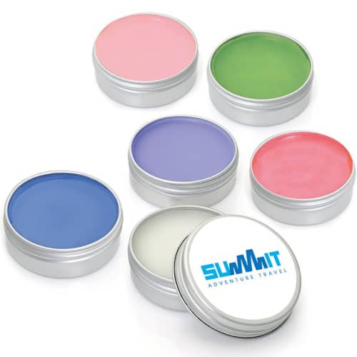 Promotional Printed Lip Balm Tin With A Full Colour Design From Total Merchandise