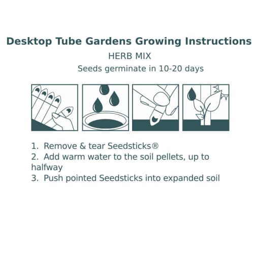 Promotional Printed Desktop Tube Gardens With A Fully Printed Design From Total Merchandise